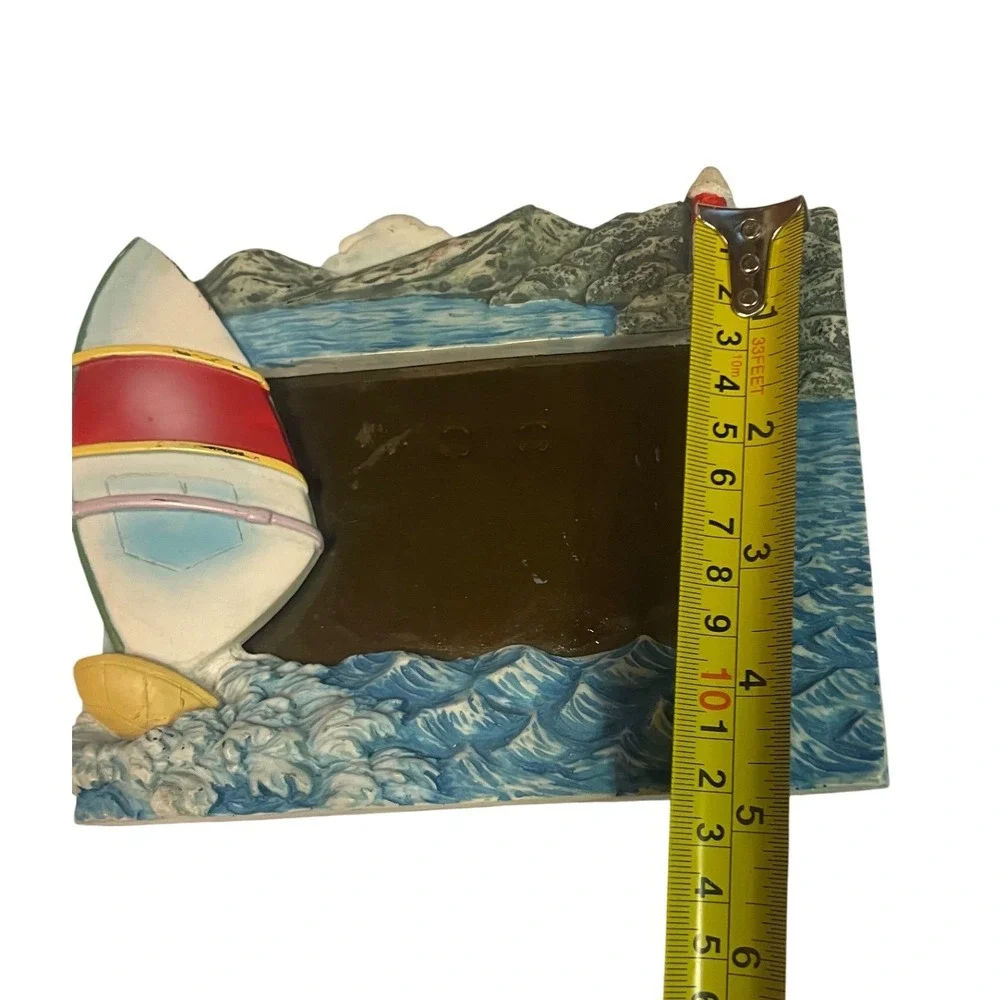 Vintage Nautical Windsurfer Lighthouse 3D Resin Picture Frame Beach Decor 4x3‎